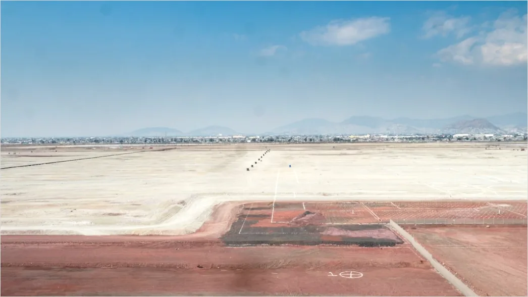 Detail Aerial Airport Runway From Above Number 5