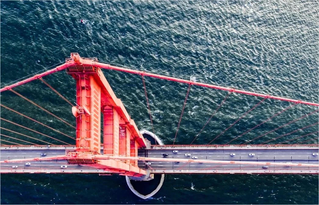 Aerial Bridge From Above D87e
