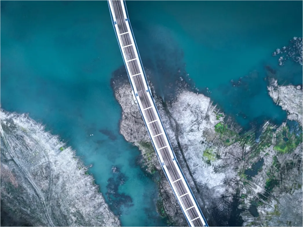 Detail Aerial Bridge From Above Number 17