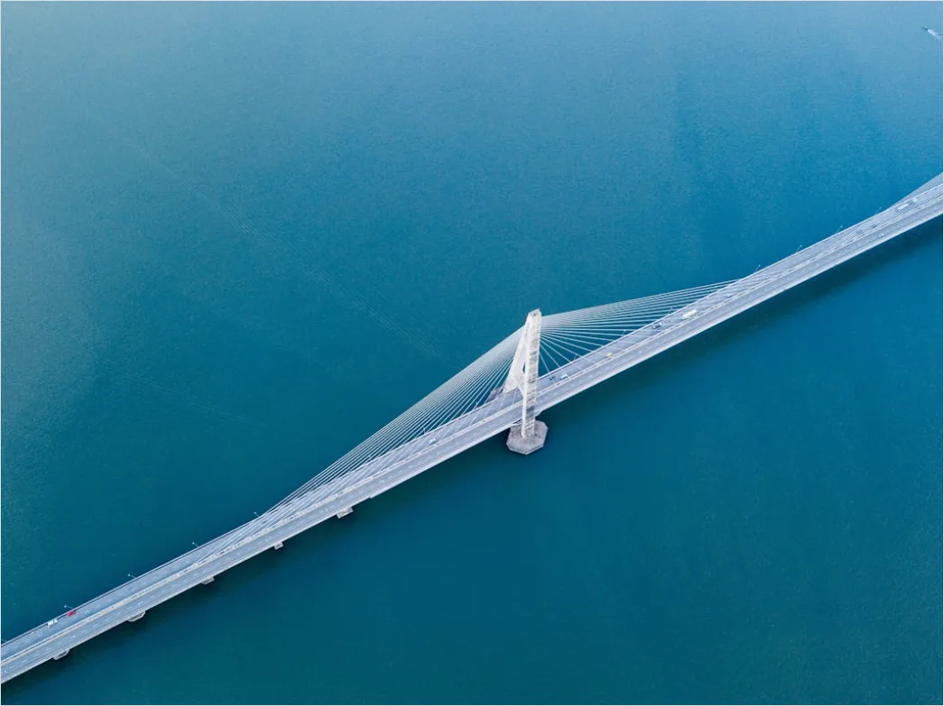 Detail Aerial Bridge From Above Number 19