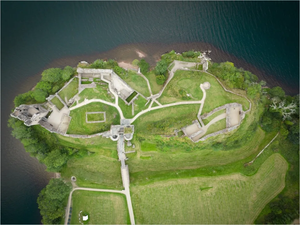 Detail Aerial Castle From Above Number 13