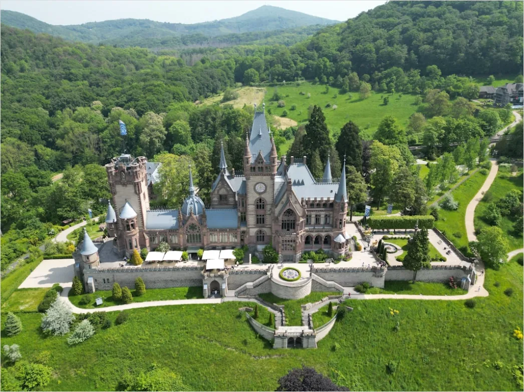 Detail Aerial Castle From Above Number 14