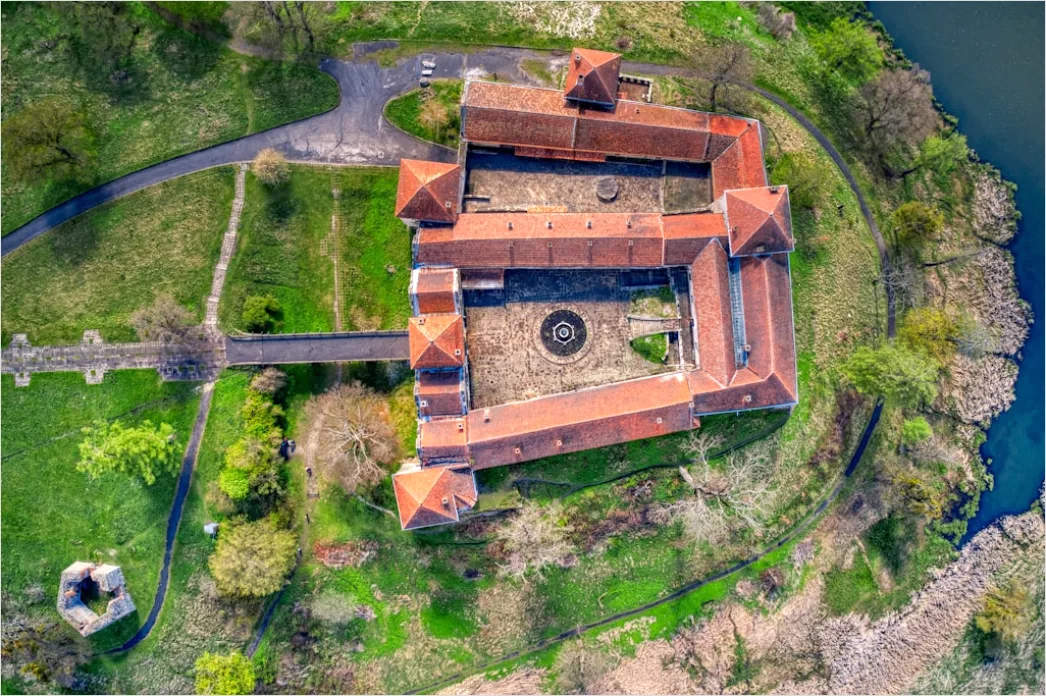Detail Aerial Castle From Above Number 15