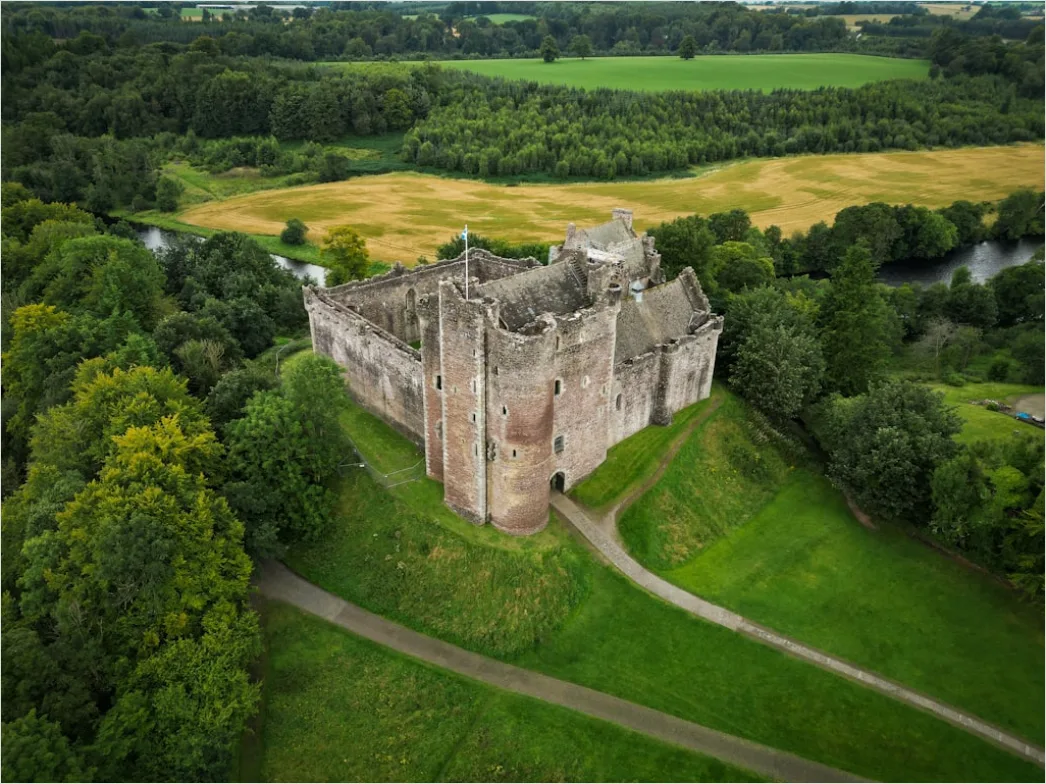 Detail Aerial Castle From Above Number 16