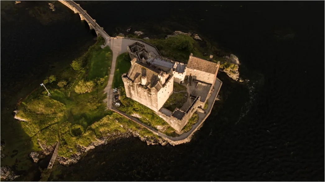 Detail Aerial Castle From Above Number 19