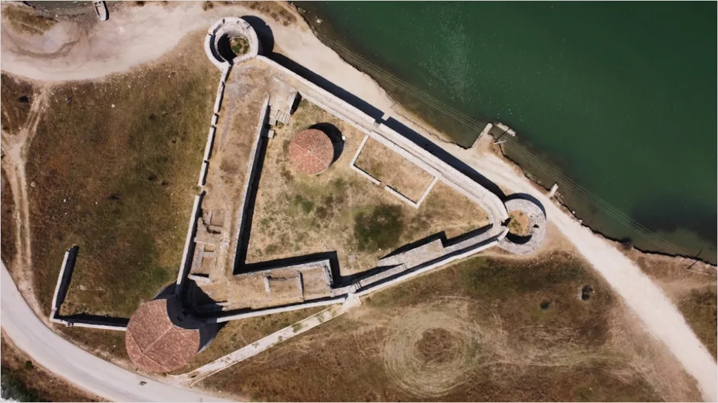 Detail Aerial Castle From Above Number 20