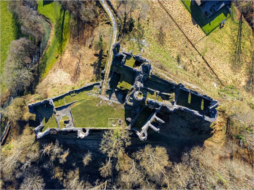 Detail Aerial Castle From Above Number 5