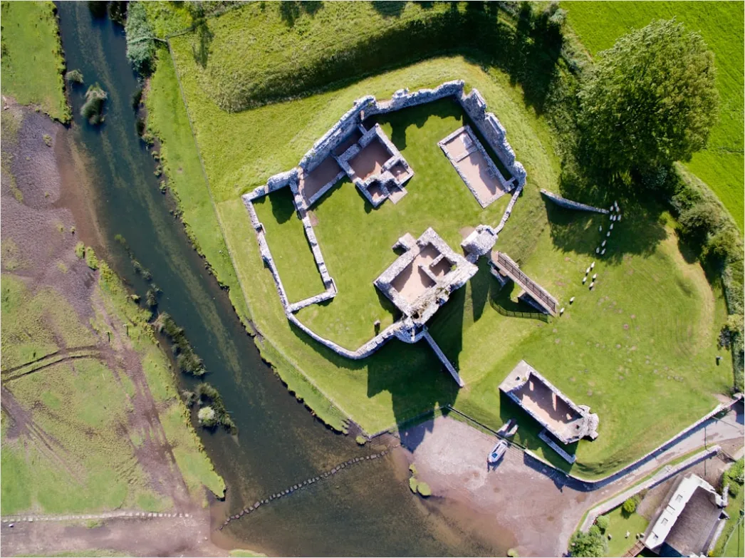 Detail Aerial Castle From Above Number 6