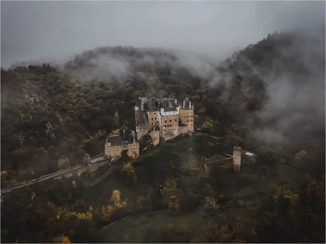 Detail Aerial Castle From Above Number 9