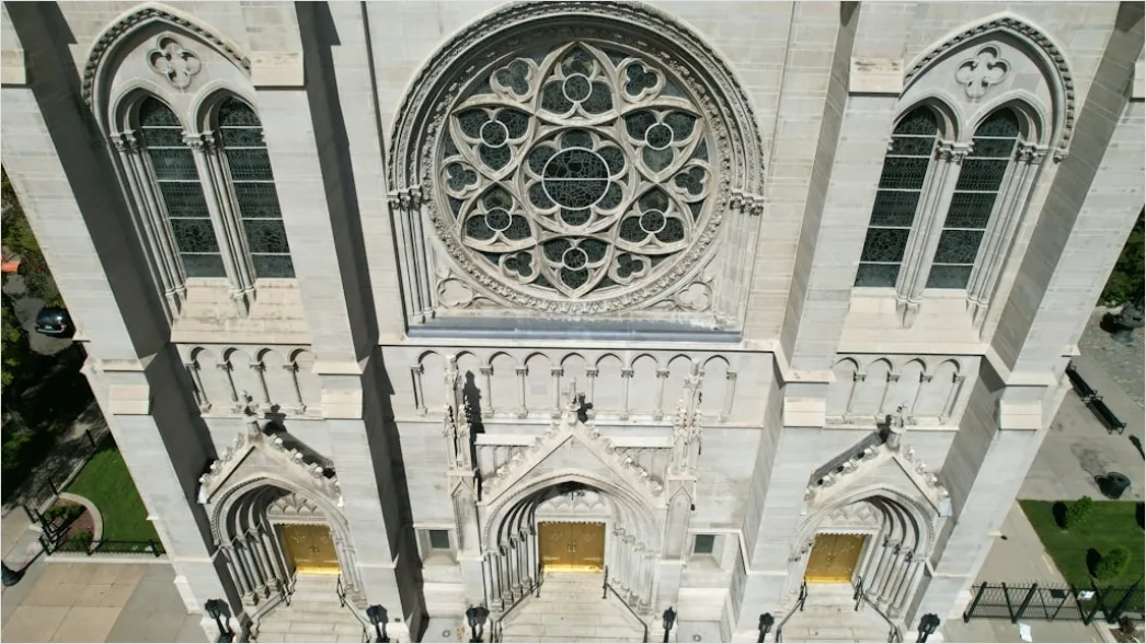 Detail Aerial Cathedral From Above Number 13