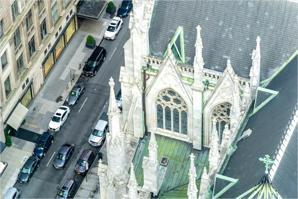 Detail Aerial Cathedral From Above Number 19