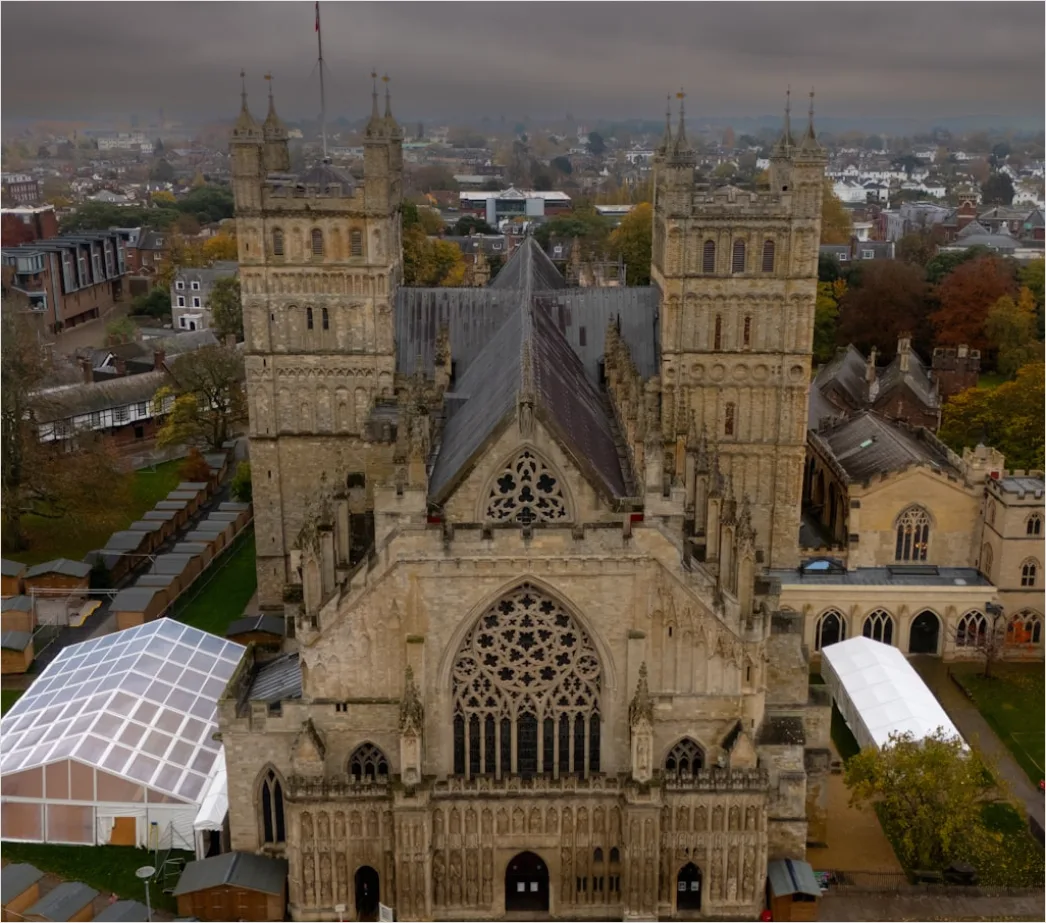 Detail Aerial Cathedral From Above Number 6