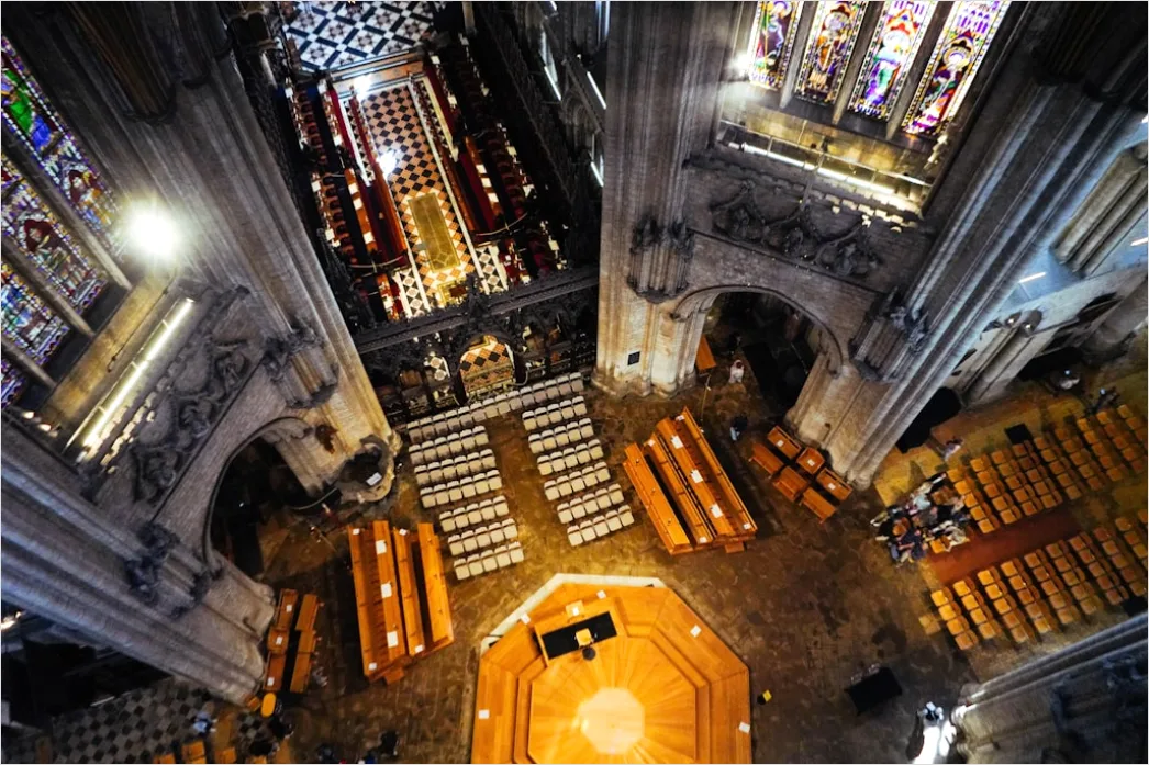 Detail Aerial Cathedral From Above Number 8