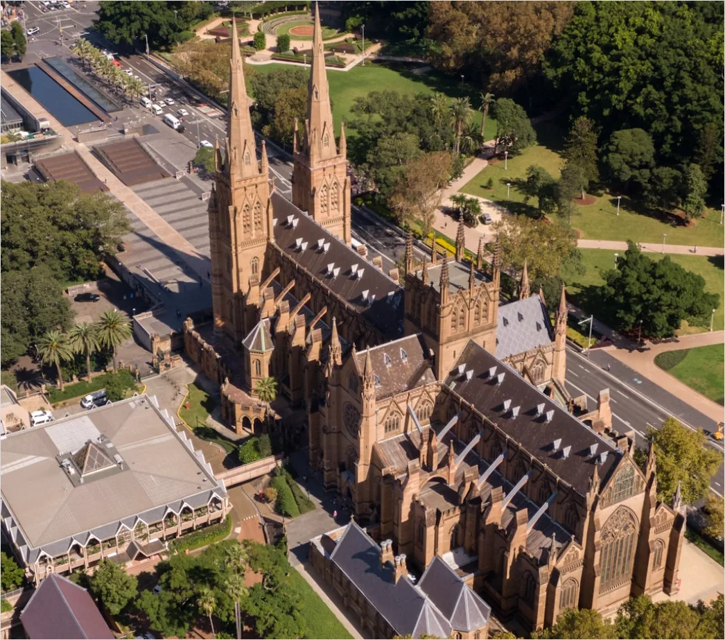 Detail Aerial Cathedral From Above Number 9
