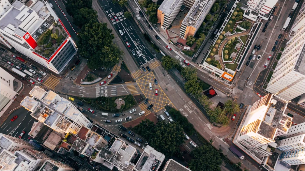 Detail Aerial City Blocks Pattern Number 5