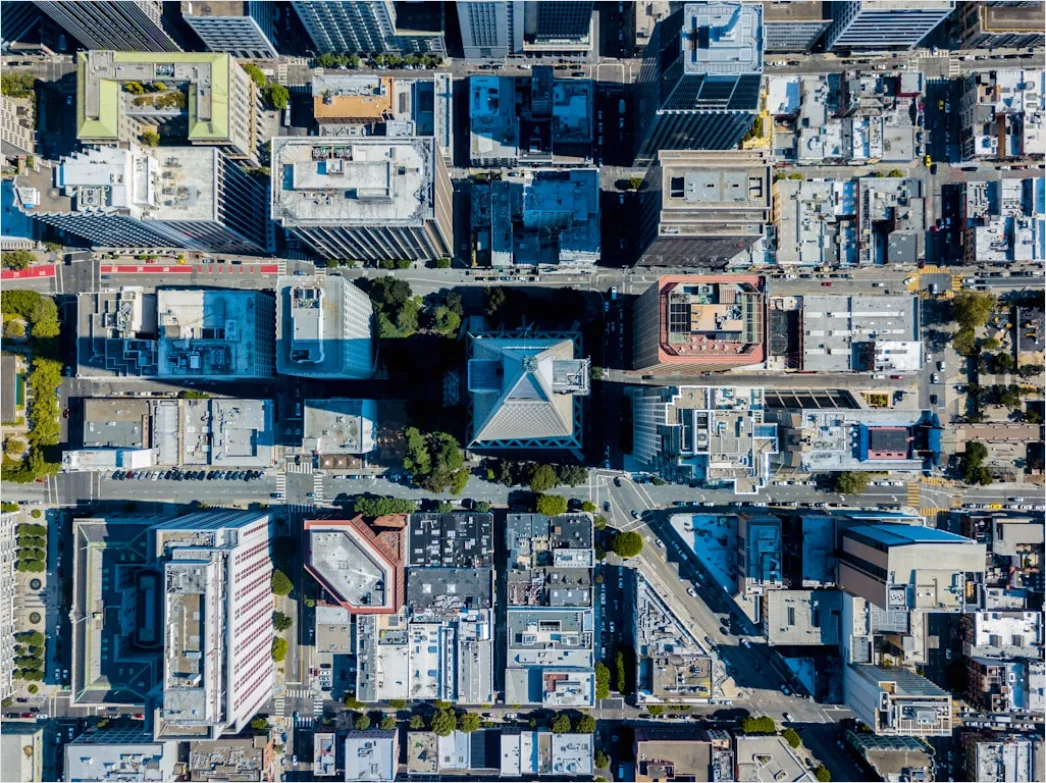 Aerial City Grid Pattern 98a8