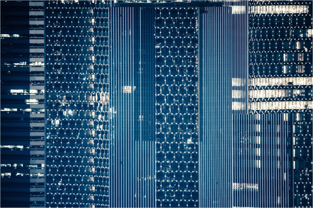 Detail Aerial City Grid Pattern Number 12