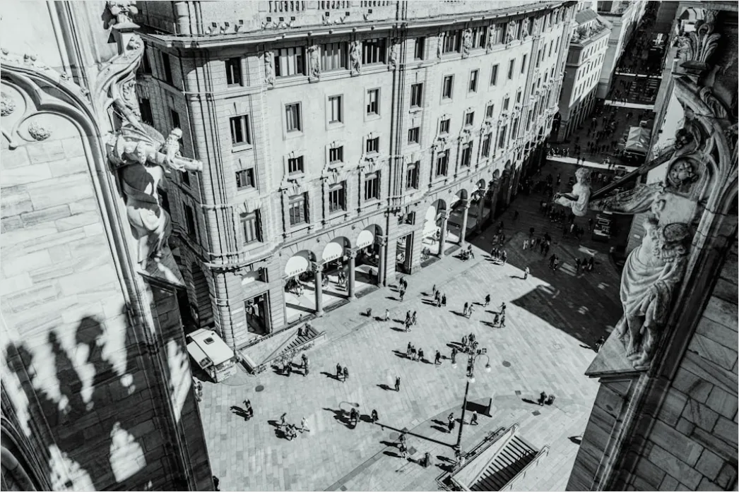Detail Aerial City Square From Above Number 13
