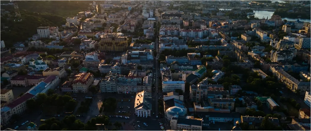 Detail Aerial City Square From Above Number 7