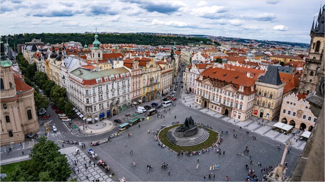 Detail Aerial City Square From Above Number 8