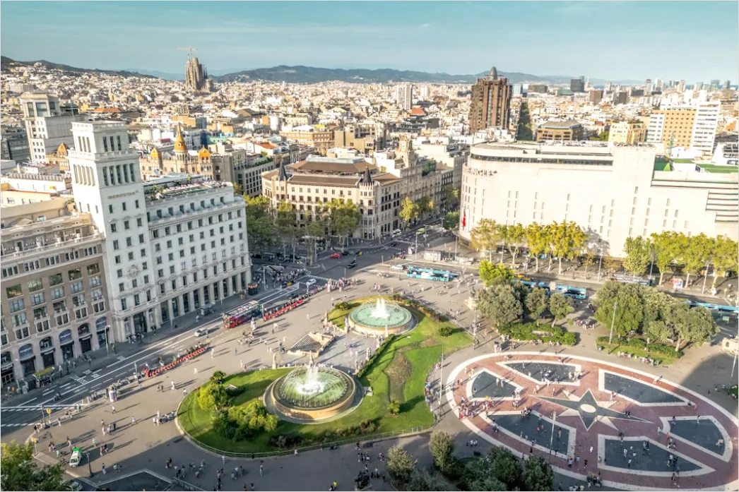 Detail Aerial City Square From Above Number 9