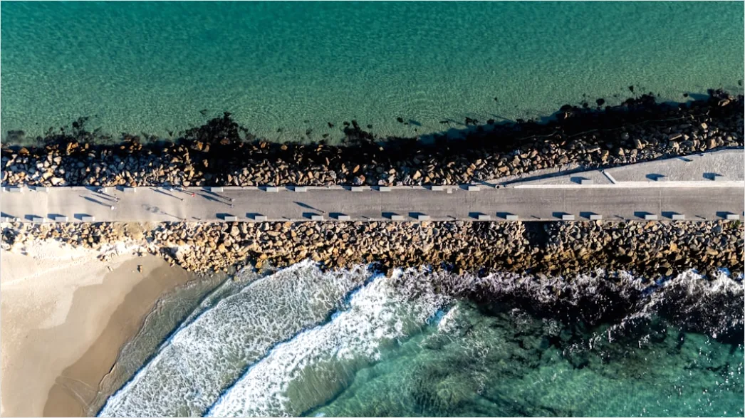 Detail Aerial Coastal Road Number 14