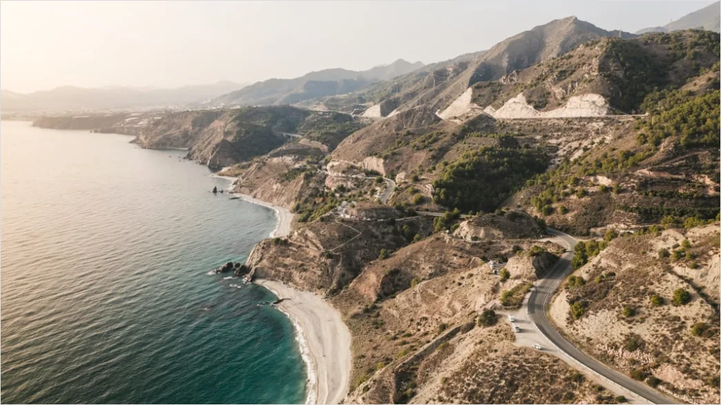 Detail Aerial Coastal Road Number 3