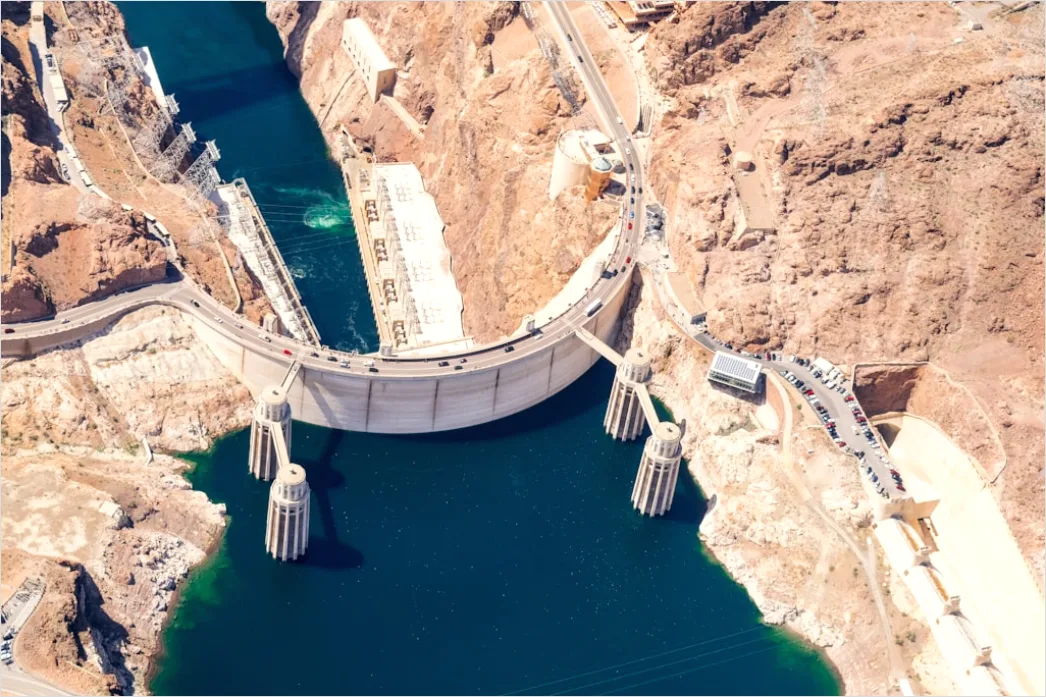 Detail Aerial Dam And Spillway Number 2