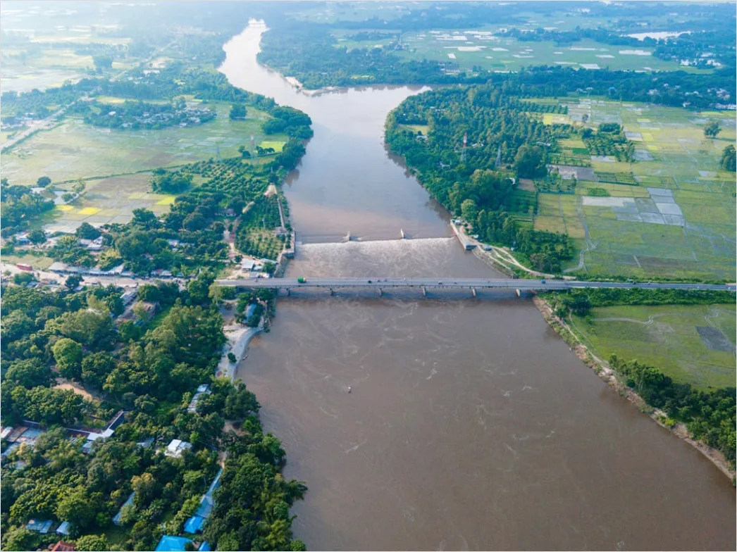 Detail Aerial Dam And Spillway Number 13