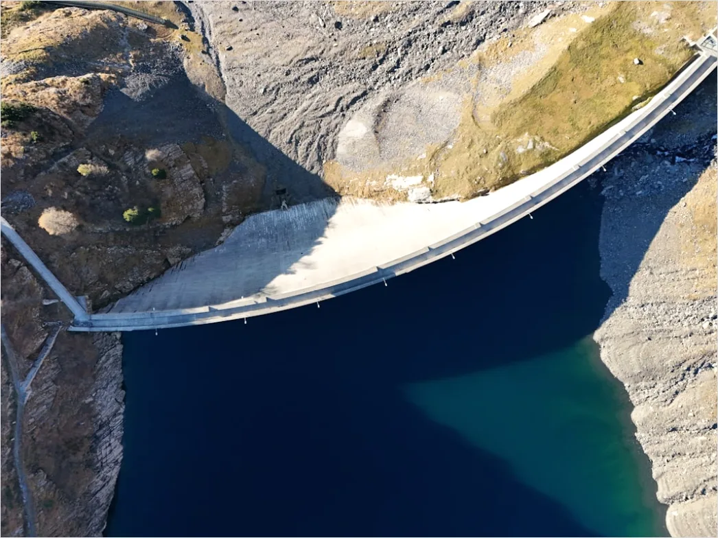 Detail Aerial Dam And Spillway Number 17