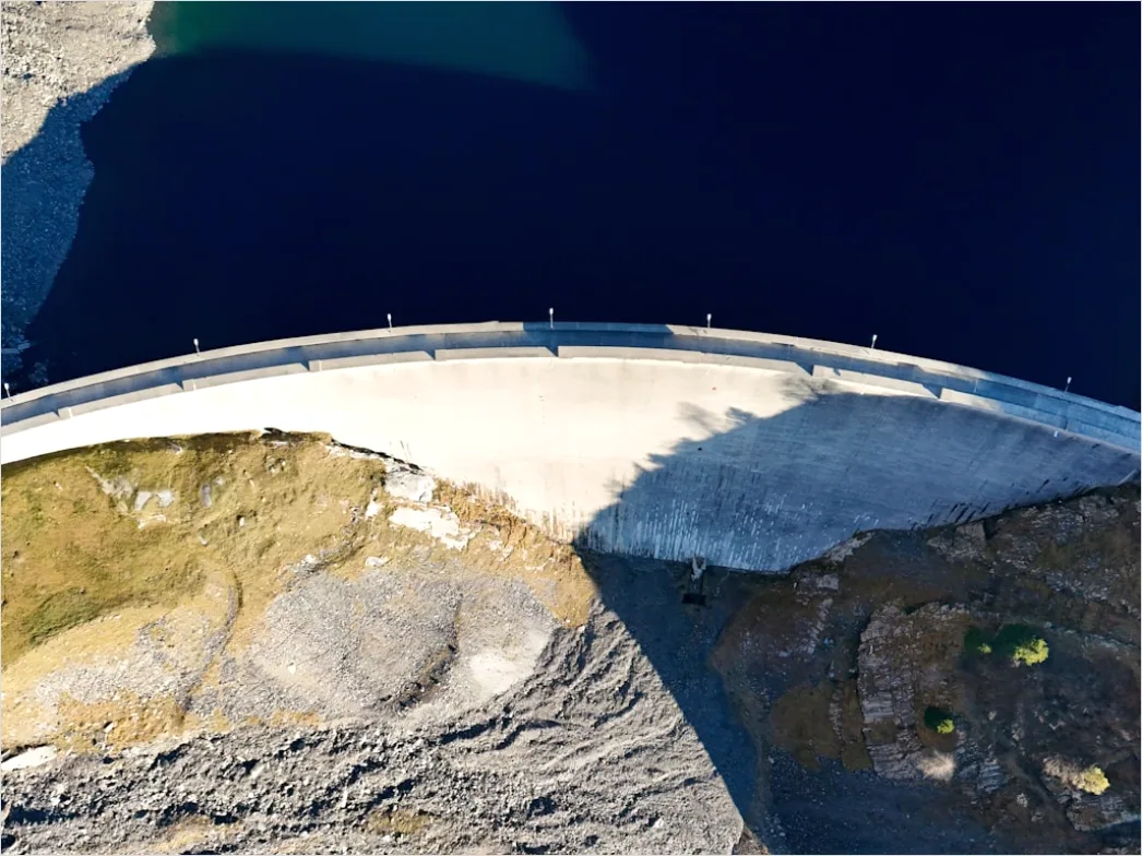 Detail Aerial Dam And Spillway Number 6