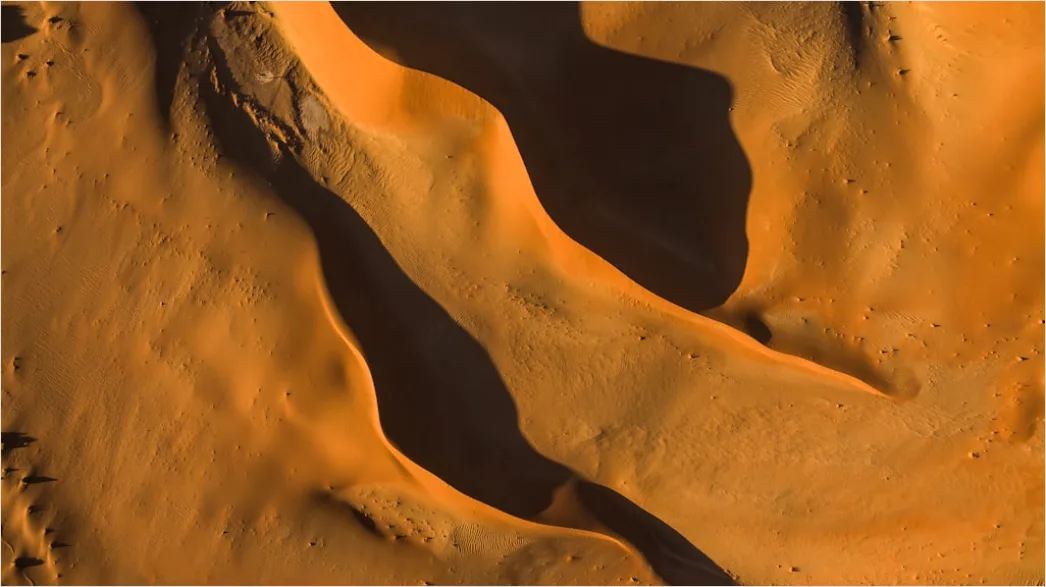 Detail Aerial Desert Dunes Number 14