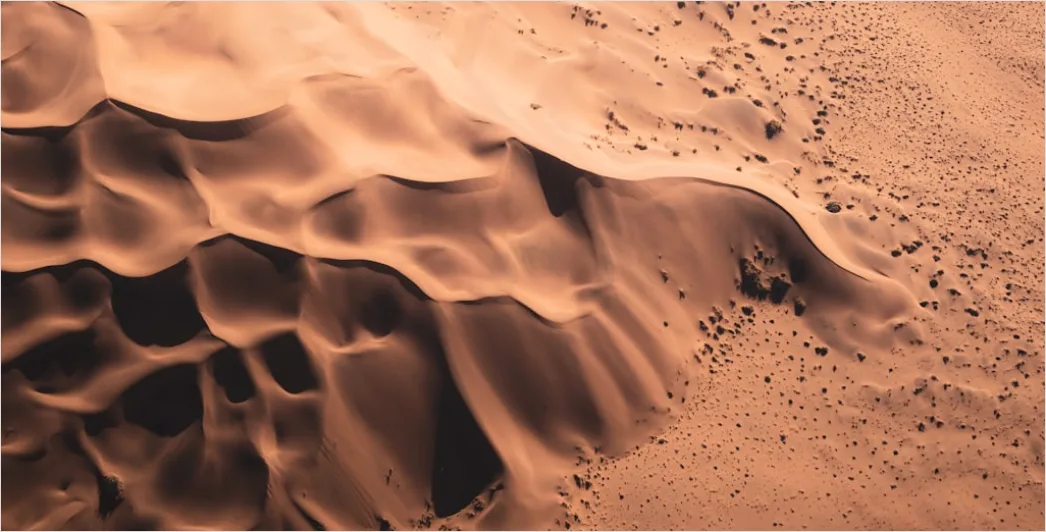 Detail Aerial Desert Dunes Number 20