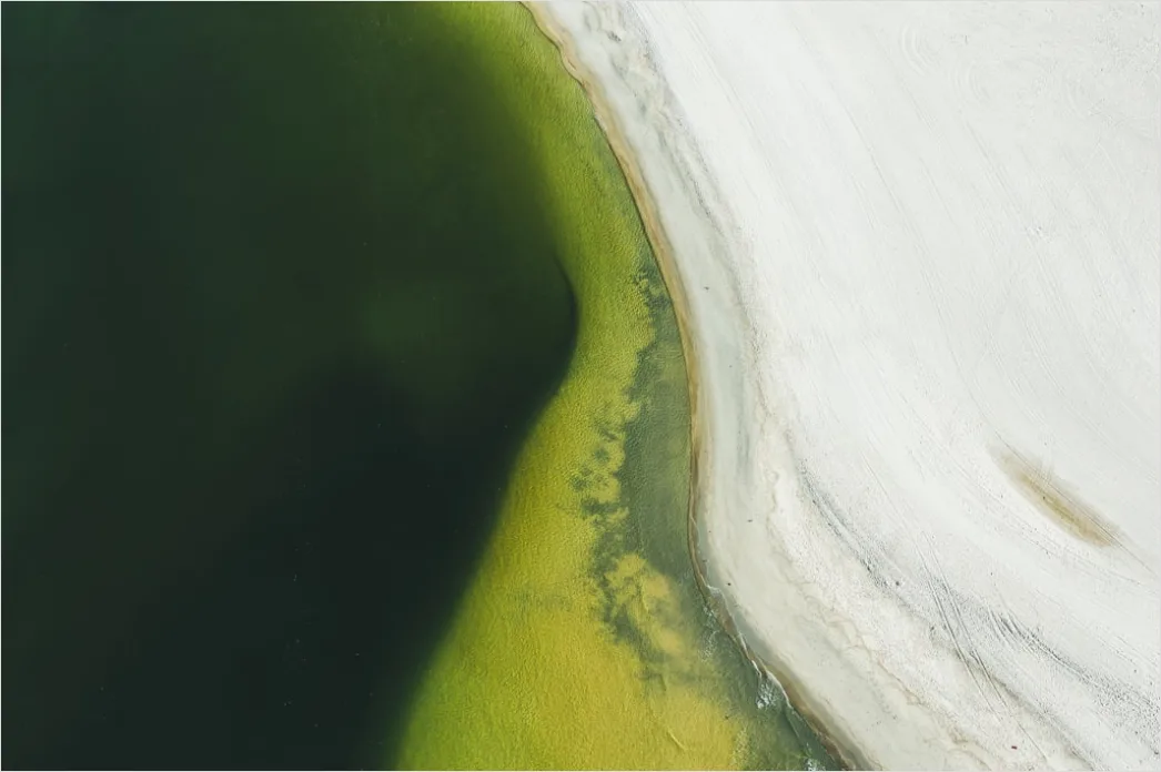 Detail Aerial Estuary From Above Number 2