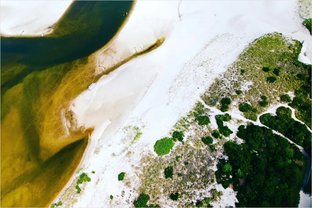Detail Aerial Estuary From Above Number 16