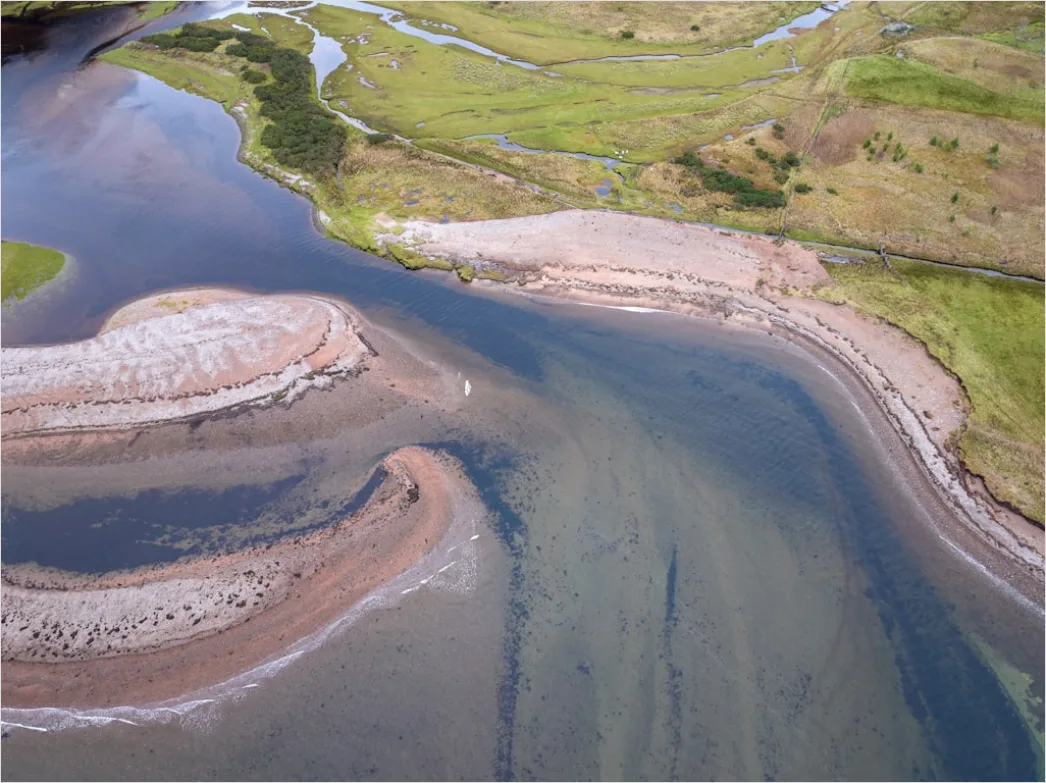 Detail Aerial Estuary From Above Number 20