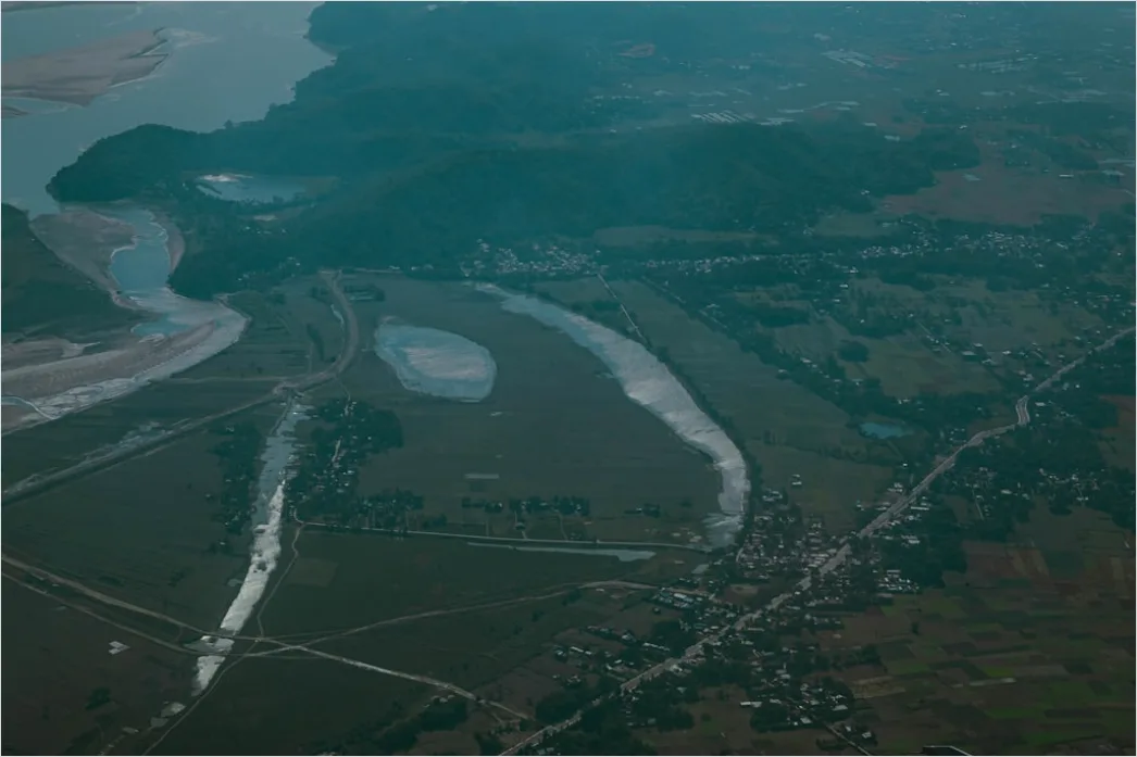 Detail Aerial Estuary From Above Number 8