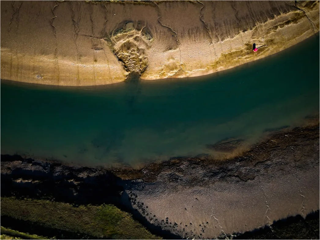 Detail Aerial Estuary From Above Number 10