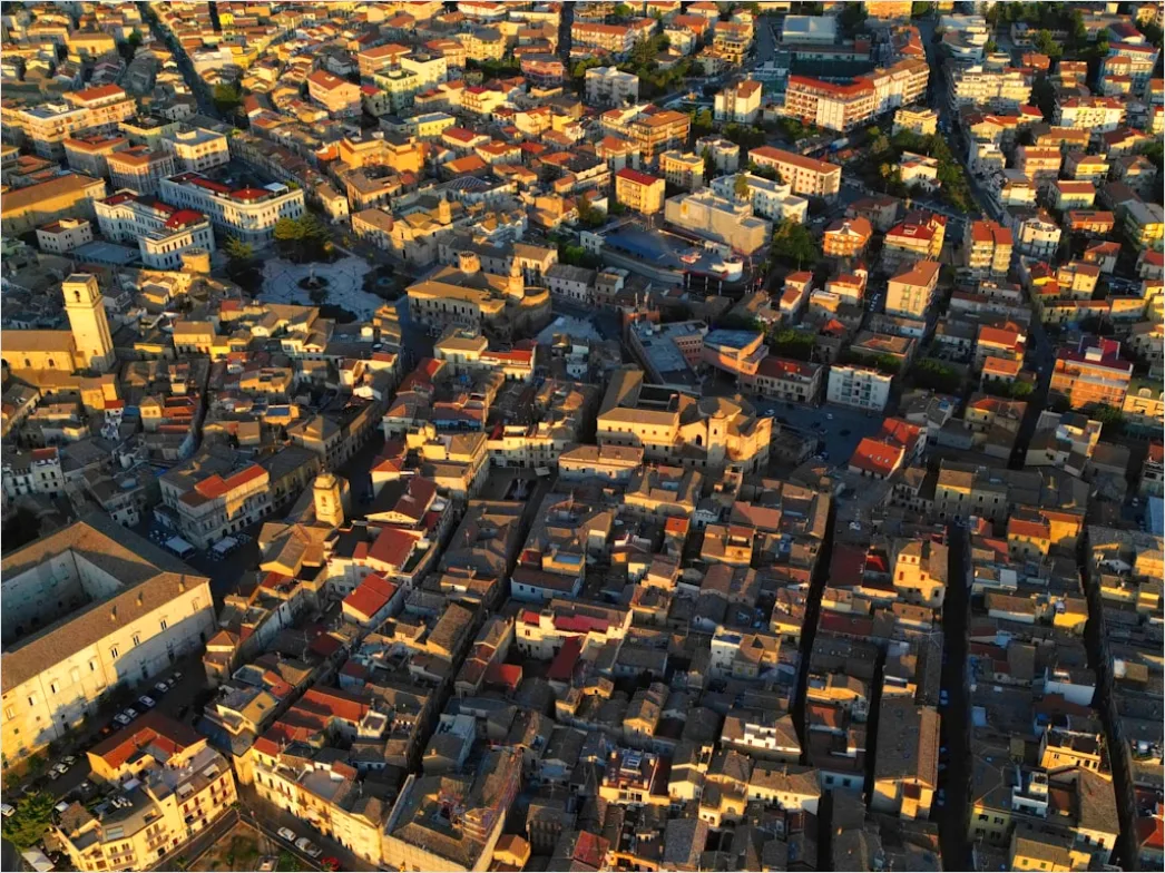 Detail Aerial Golden Hour City Number 15