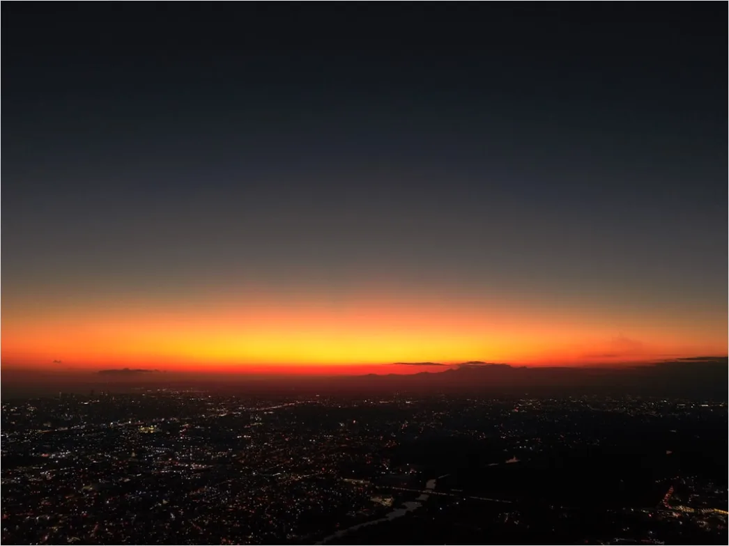Detail Aerial Golden Hour City Number 4
