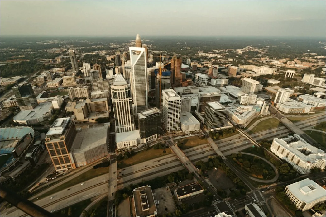Detail Aerial Golden Hour City Number 9