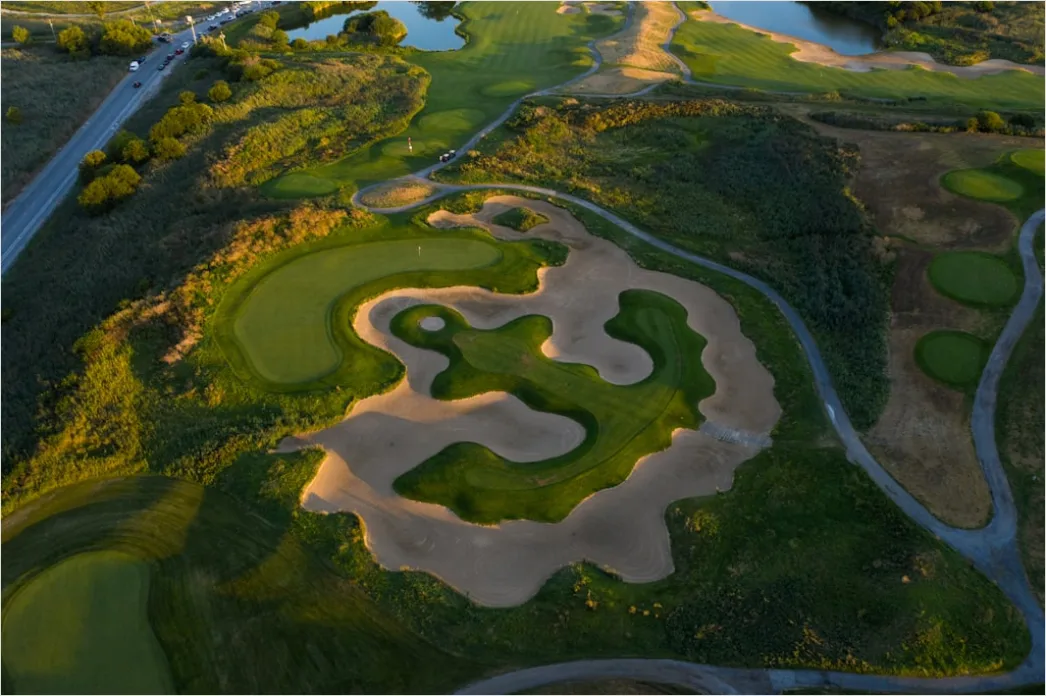Detail Aerial Golf Course Number 6