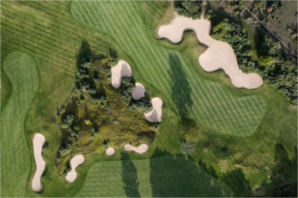 Detail Aerial Golf Course Number 10
