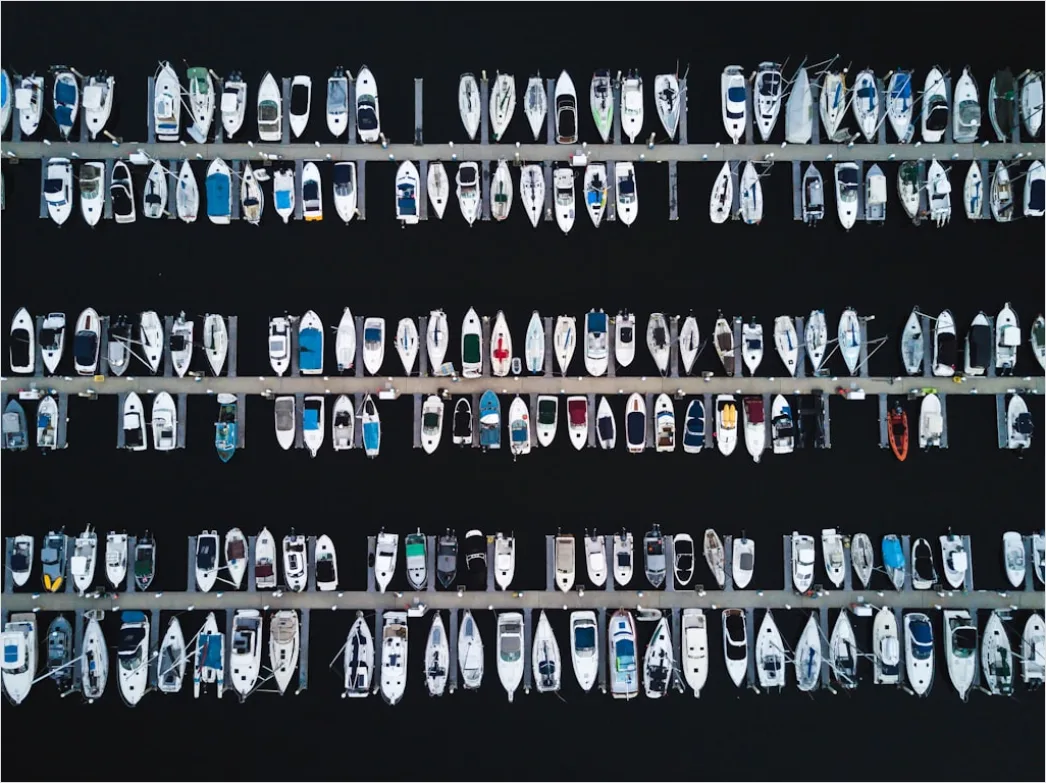 Detail Aerial Harbor Boats Number 6