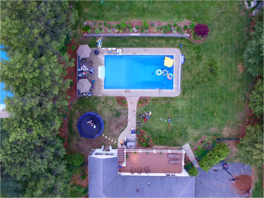 Detail Aerial House With Pool Number 6