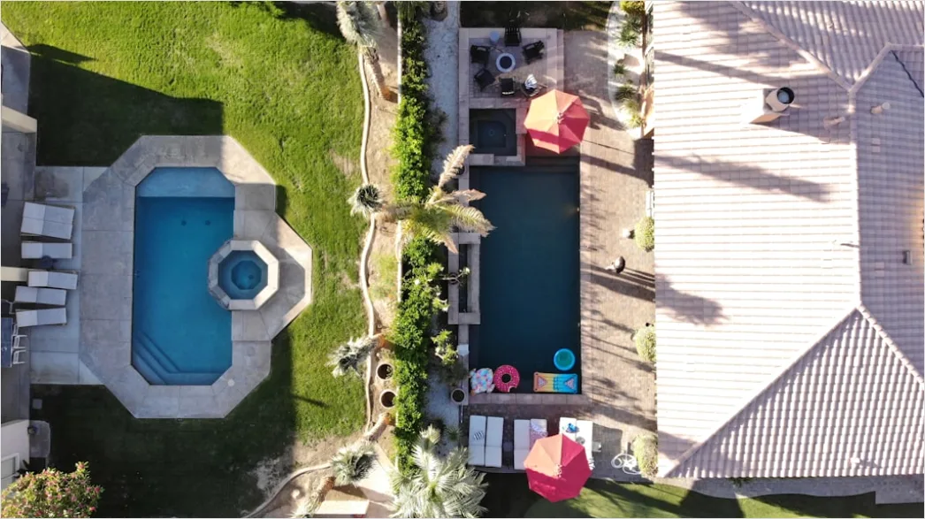 Detail Aerial House With Pool Number 7