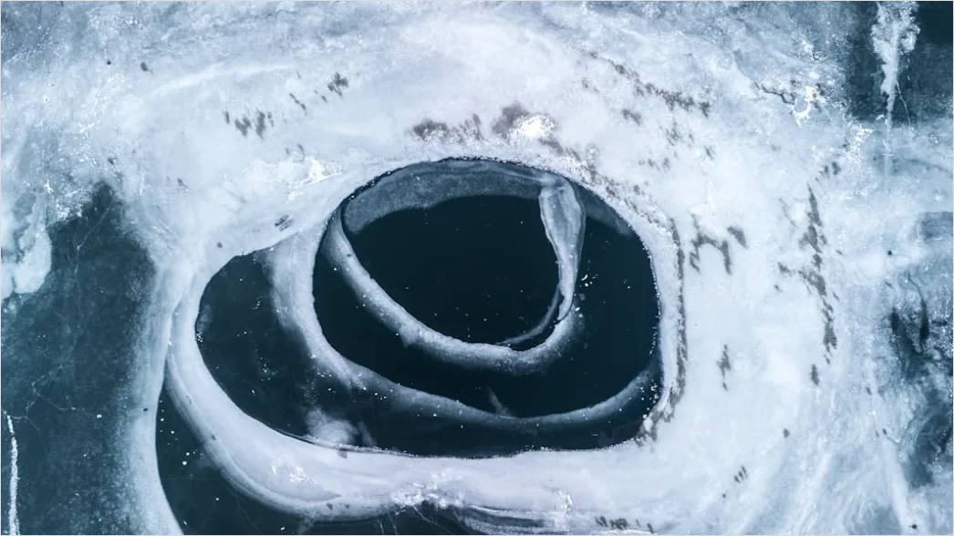 Detail Aerial Ice Patterns Number 2