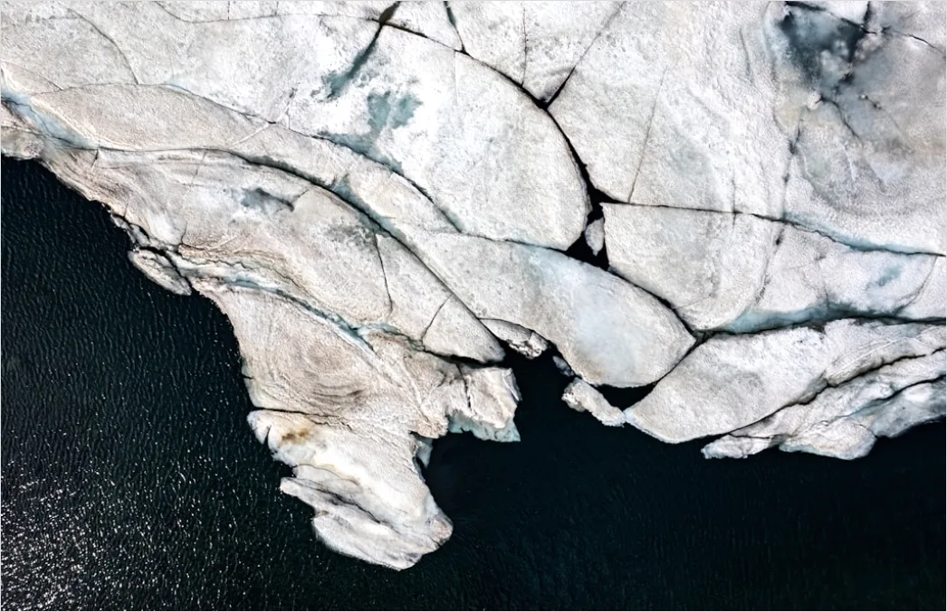 Detail Aerial Ice Patterns Number 11