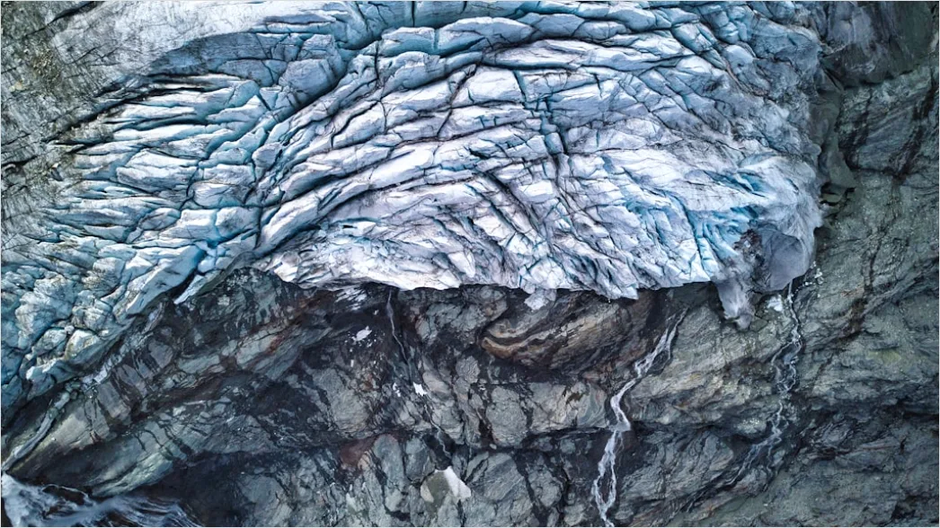 Detail Aerial Ice Patterns Number 12