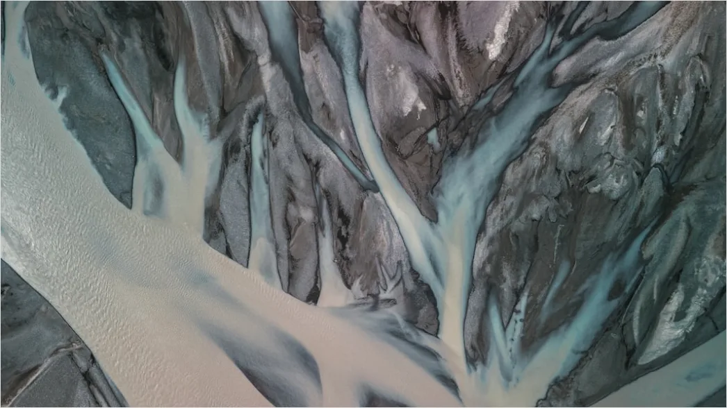 Detail Aerial Ice Patterns Number 13